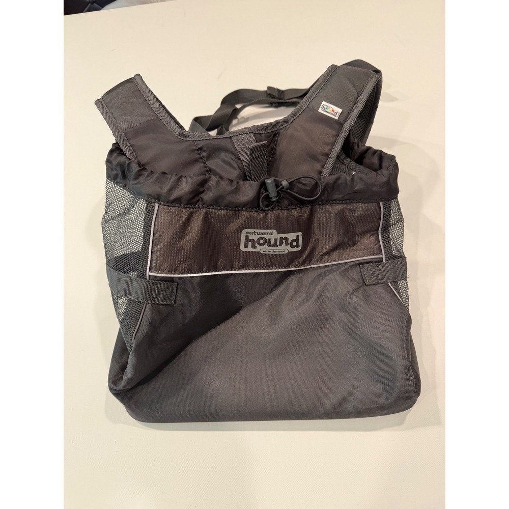 Outward Hound PoochPouch Front Pet Carrier Small Grey Mesh Dog Cat Backpack